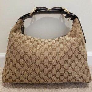 Authentic Gucci Hobo Bag with Leather Strap